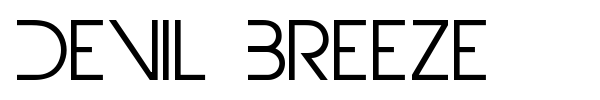 Devil Breeze font preview